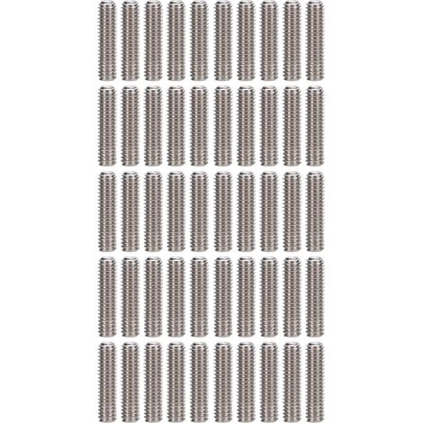 Kit d'assortiment de 50 vis sans tête en acier inoxydable A2-70, vis de fixation M2,5 x 10 (1/5)