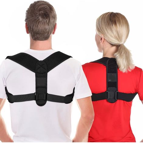 Correcteur De Posture - Soutien Haut Du Dos Réglable - Pour Activités Quotidiennes - Convient Hommes Et Femmes - Taille Unique