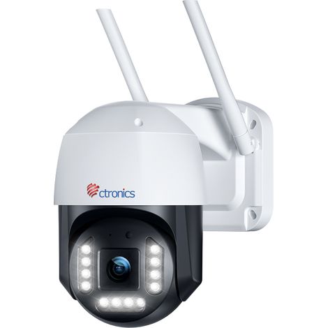 Caméra de surveillance WiFi extérieure 4K 8MP – Détection humaine/véhicule – Suivi automatique 355° pan 90° tilt – Vision nocturne couleur – Audio bidirectionnel (1/5)
