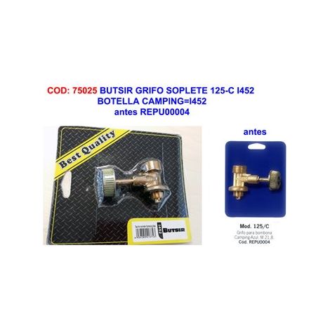 Butsir Tap Torch 125-C I452 Bottiglia da campeggio REPU0004