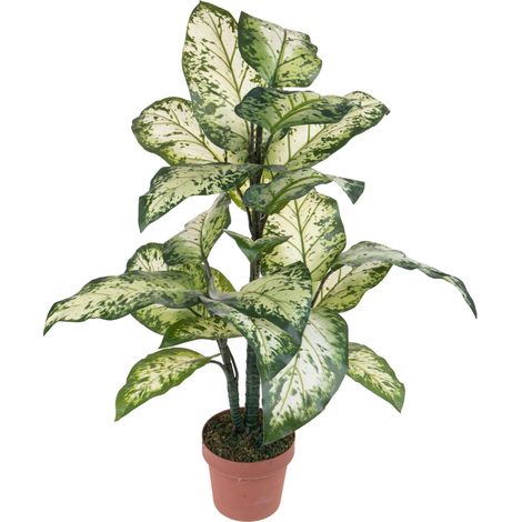 Pianta Artificiale Aglaonema in Vaso con 22 Foglie H 100 cm (1/5)