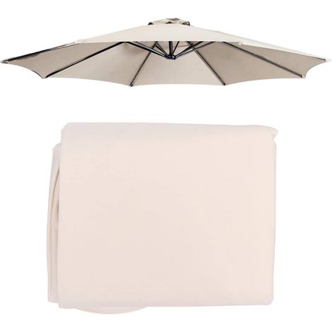 Toile Auvent De Remplacement pour Parasol 3 M 8, Housse De Rechange Imperméable Et Durable pour Jardin, Terrasse, Arrière-Cour, Piscine (auvent Uniquement) (Color : White) (1/5)
