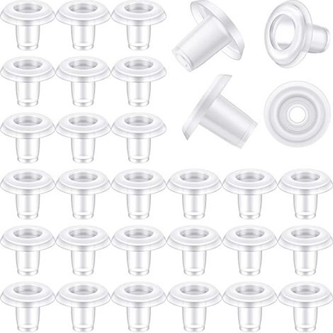 Ensemble de 40 pièces comprenant des embouts de tringle pour stores vénitiens, des attaches transparentes pour cordons et des accessoires pour rideaux. (1/5)