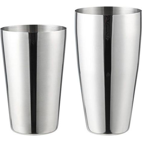 Ecleanfy - Shaker Boston 530ml + 830ml acier inox lesté. Design argenté, outils bar professionnels.