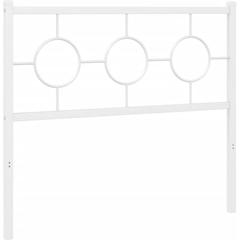 Maison Exclusive - Testiera di Ricambio in Metallo Bianco 100 cm