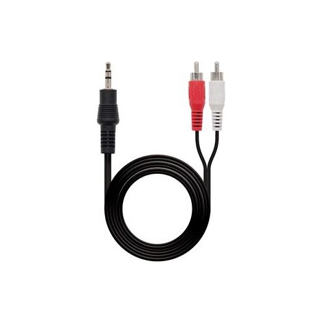 Câble audio stéréo 3,5/m-2rca/m 10m