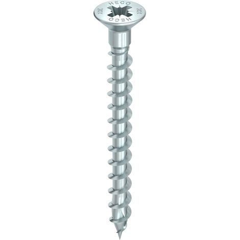 HECO-TOPIX-plus 4,5 x 60, Senkkopf + Kopfbohrung, Pozi-Drive, VVG, A3K 100 Stk (1/4)