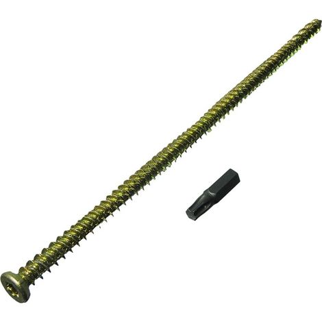 Lot de 100 vis pour cadre de porte et fenêtre + capuchons 7,5 mm 92 mm + embout Torx gratuit (1/2)
