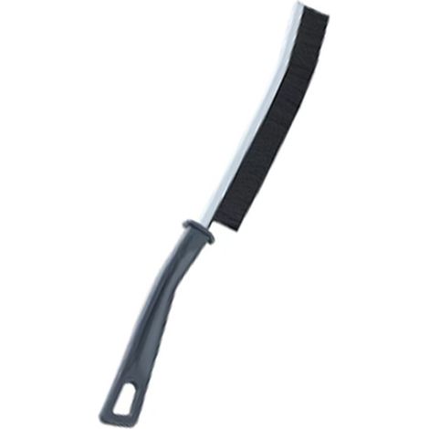 Piccola spazzola per la pulizia ad angolo piatto, perfetta per strofinare angoli e fessure - impugnatura ergonomica, strumento di pulizia compatto e portatile per la casa, il bagno, le finestre e il W (1/5)