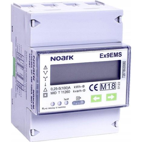 Contador trifásico Noark 107297 100A Modbus (1/3)