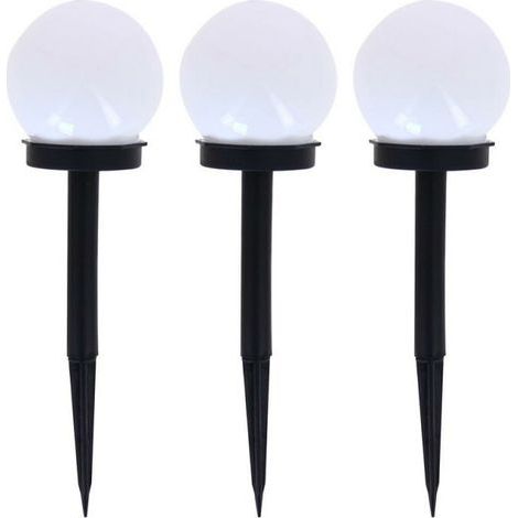 3er-Set solarbetriebener LED-RGB-Markierungsleuchten mit mehrfarbigem Licht, bis zu 8 Stunden Akkulaufzeit, wetterfest, ideal für Garten, Wege und Außenbereiche (1/5)