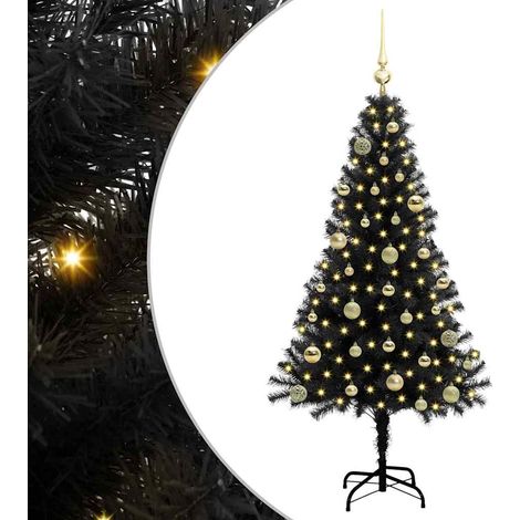 vidaXL Christmas Tree Black 150 cm PVC (1/5)