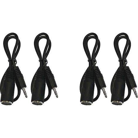 Lot de 4 adaptateurs MIDI de type A vers jack 3,5 mm, câble de 50 cm, câble audio (1/5)