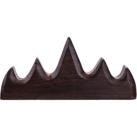 Porte-pinceaux de calligraphie, porte-pinceaux chinois, repose-pinceaux en bois, forme de montagne à cinq doigts, idéal pour les débutants (XKS). (1/5)