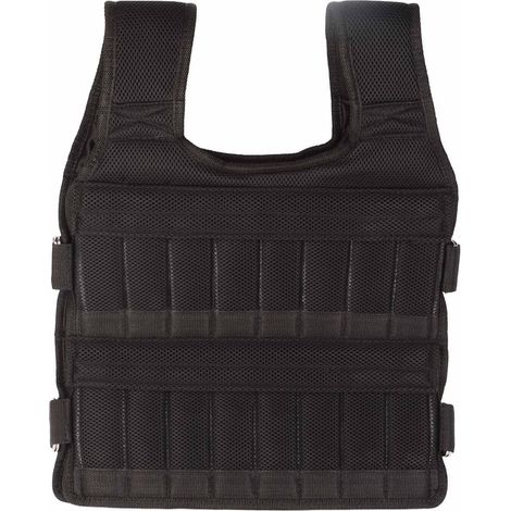 Gilet lesté D'entraînement Physique 15KG, Veste de Musculation en Maille Respirante pour L'entraînement de Poids (1/5)