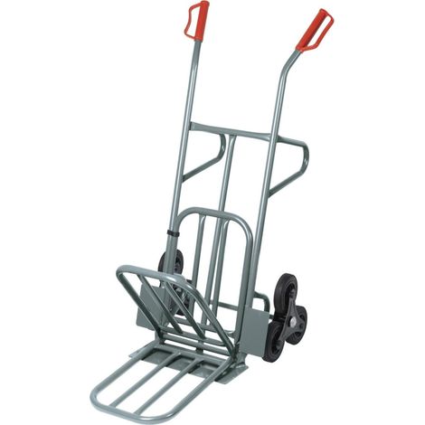 Chariot Métallique Ribimex à 6 Roues Pour Escalier Montant Et Descendant Prcd6r Essieu Renforcé
