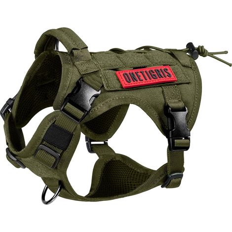 Harnais Veste/Gilet De Chien Résistant à Eau en Nylon 1000D avec Molle pour Marche Randonnée Chasse Dressage Tactique (1/5)