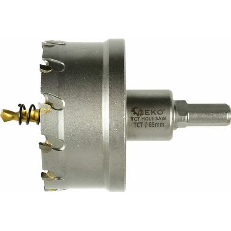 Sierra de corona Geko g39692 carburo de tungsteno 65 mm