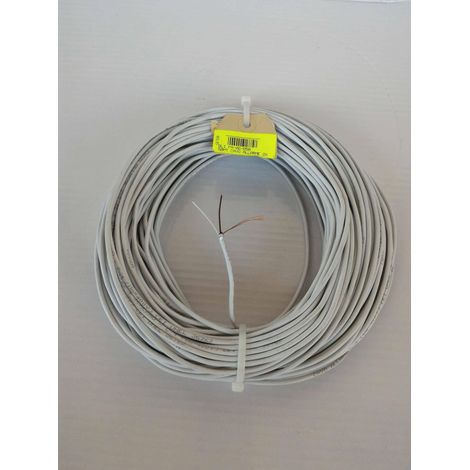 Elettroservice 50 metri cavo allarme schermato 2 conduttori da 0,22 mm fa-02/b50