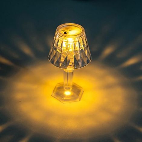 Lampe De Table - LED - Cristal Acrylique - Jaune Chaud - Intérieur - 1 Pièce (1/4)