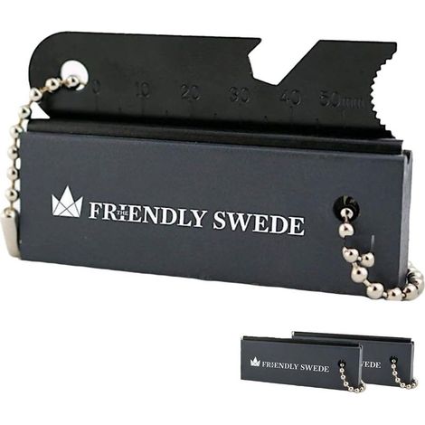 Kits et magnésium Friendly Swedes (lots de 3) - Tout-en-un Silex et acier - Outdoor survie - Tout-en-un résistant ingrédients auxiliaires pour le camping, la randonnée et les barbecues - Barre de Sile (1/5)