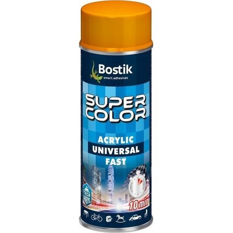 Vernis acrylique en spray Bostik Super Color, finition or, 400 ml