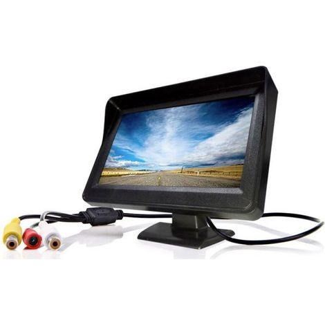 MONITOR LCD TFT 4,3” A COLORI AUTO CAMPER PER TELECAMERA RETROMARCIA REAR VIEW