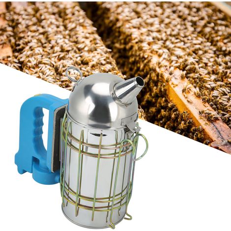 Outils apicoles : générateur de fumée, pulvérisateur de fumée à tête ronde en acier inoxydable (1/5)