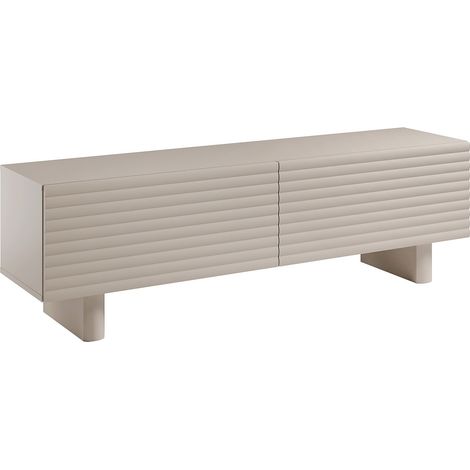 Mobile TV con 2 ante in MDF 150 cm Beige - LUDIMA