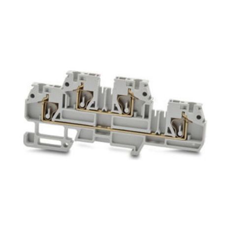 Bloc de jonction de traversée RS PRO, 2.5mm², Cage à ressort, Gris ( Prix pour Boîte de 5 )