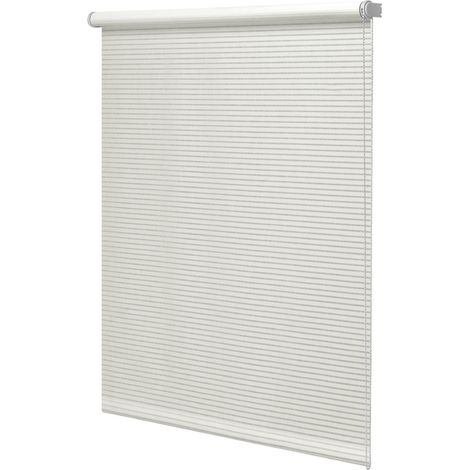 Tenda a rullo a righe bianco grigio traslucido misure varie - kimono (1/2)