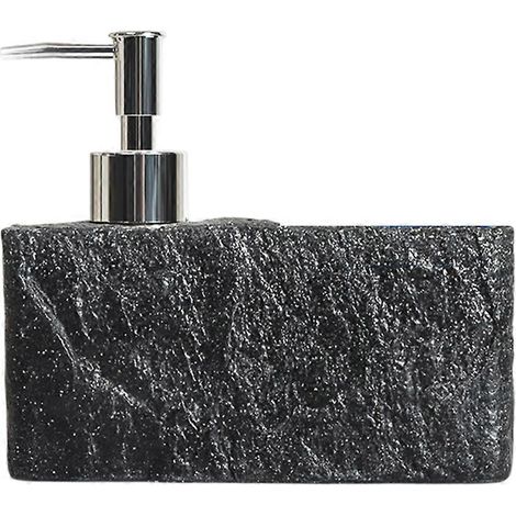 Distributeur de savon pour évier de cuisine et salle de bain, distributeur de savon liquide imitation pierre pour les mains et la vaisselle A (1/5)