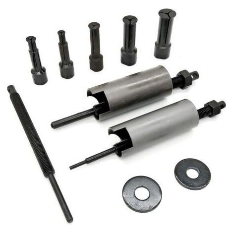 FENOPLASTICAKit d'extracteur de roulement intérieur de moto universel 9-23mm, 8pièces ensemble d'extracteur de roulement outil d'embrayage Kit de retrait de marteau à glissière interne pour toute (1/5)