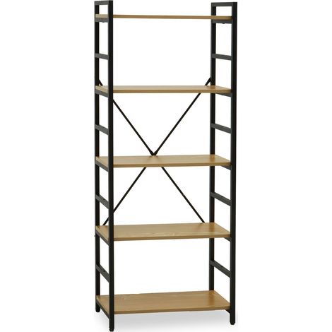 Premier Housewares Laxton 5 Tier Light Yellow Shelf Unit (1/5)