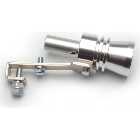 D'échappement Sifflet,Turbo Simulateur,Silencieux Universel Voiture,Sifflet en Aluminium,Turbo Sound Simulateur, universel 'Turbo',pour Tuyau Déchappement de Voiture,pour diamètre 56-85mm (1/5)