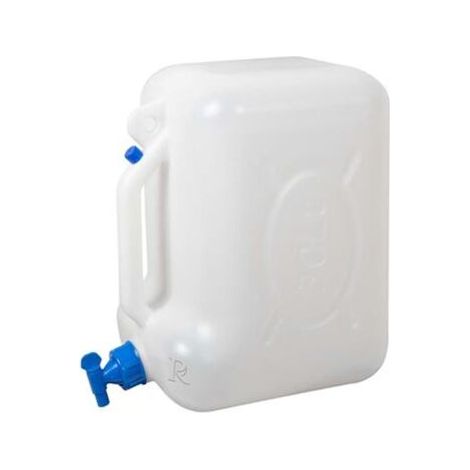 Ribimex – alimentaire 30 litres en polyéthylène haute densité – Avec robinet – Pour stockage liquide alimentaire – Simple compartiment (1/2)
