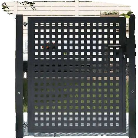 Portail de jardin, construction en acier, résistant aux intempéries, Type1 (1/2)