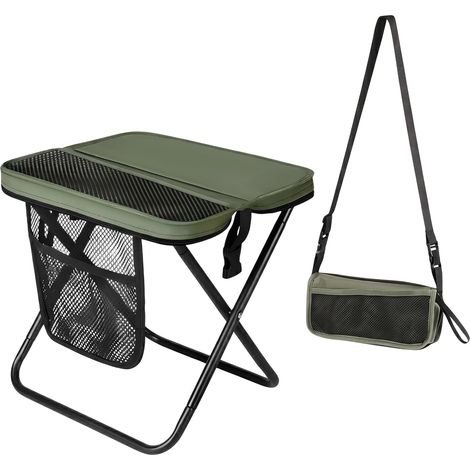 Campinghocker, Tabouret Pliant avec Sac de Rangement, Tabouret de Camping ultraléger pour Festivals (1/5)