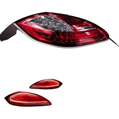 Rücklicht, Kompatibilität mit Porsche Panamera 970.1 970.2 2010-2017, LED-Design, langlebiges Material, 10-13 Rot (1/2)