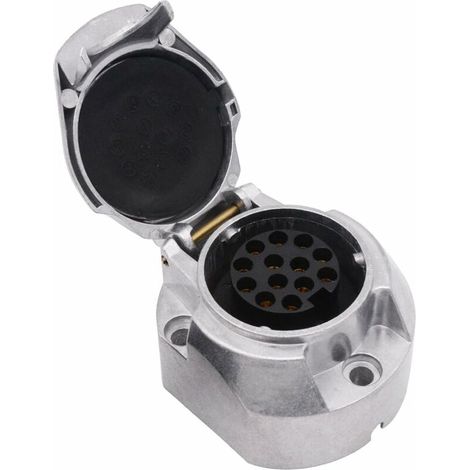 Convertisseur de prise remorque étanche 13 vers 1 broche, adaptateur électrique pour caravane et remorque, connecteur conforme aux standards européens (1/4)