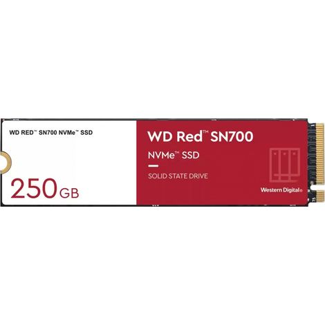 SSD WD RED SN700 250GB NAS NVME M.2 PCIe Express Gen3.0 x4 WDS250G1R0C (1/3)