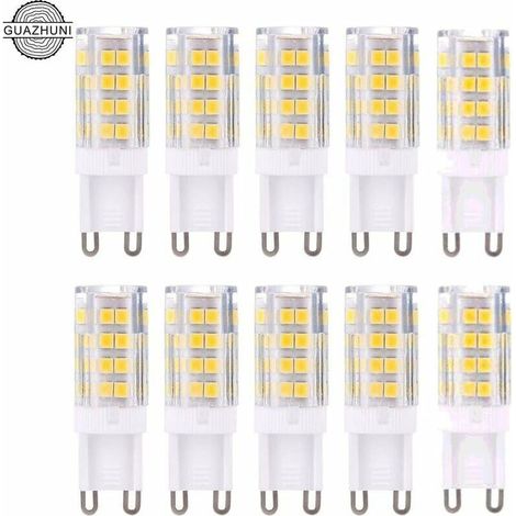 Ampoules LED G9 - Blanc Chaud 3000K - 5W - Équivalent à 40W Halogène - Lot de 10 Ampoules - Non-Dimmables (1/5)