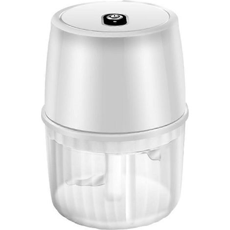 Hachoir à ail électrique USB 250 ml, hachoir sans fil, blanc (1/5)