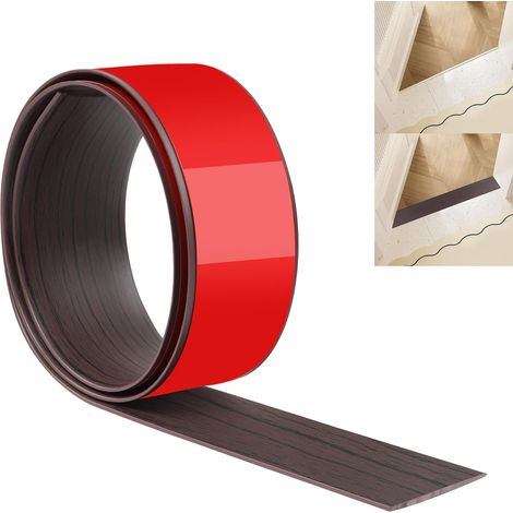 Bande de Transition de Sol JUNART 100cm×5cm, Bandes de Revêtement de Sol Autocollantes en PVC, Bande de Séparation de Porte de Sol pour Joindre les Espaces de Sol, Moquette, Carrelage (1/5)