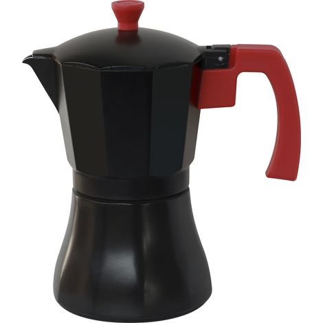 Cafetera aluminio negra inducción 9 tazas (1/2)
