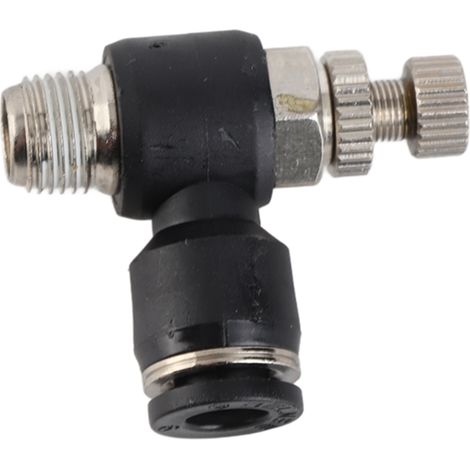 Boquilla de CO2 para máquina de corte láser, válvula de gas láser (manguera de aire de 6 mm diámetro de rosca de 9,7 mm ajustable) (1/5)