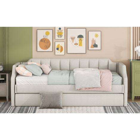 DAY-Betten, Gepolstertes Einzeltagesbett mit Rollbett (1/5)