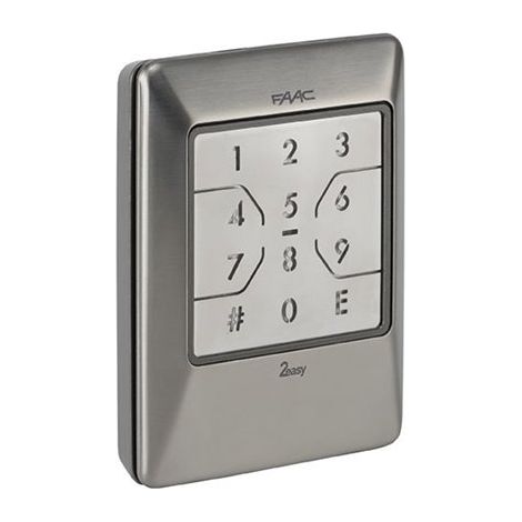FAAC XKP W 868 Acciaio INOX 404038 Tastiera Numerica Radio Wireless 868 Mhz