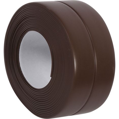 Selbstklebende Badewannen- und Wanddichtungsleiste, Waschbeckenrandleiste, Küche (Nr. 4 Braun 38 mm x 3,2 m) (1/5)