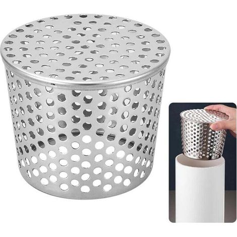 Protection de gouttière en acier inoxydable pour gouttière, XU, Garde les tuyaux de descente de gouttière à l'abri des blocages causés par les feuilles, La mousse, La boue, Les - KZQ (1/4)